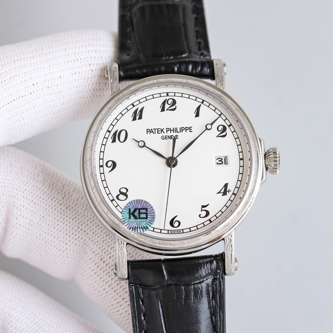 Patek Philippe Watch 38mm White / Rose Gold - watch0950