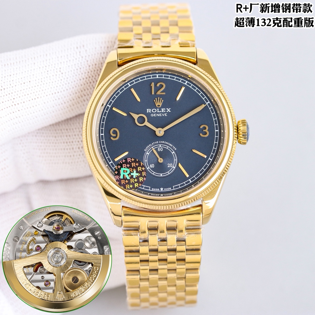 Classic Watch 39mm Blue / Gold - watch0985