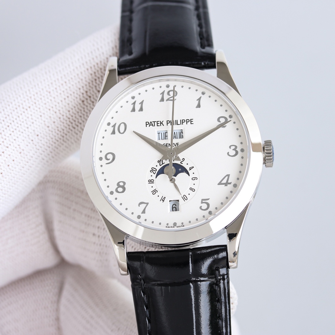 Patek Philippe Watch 38.5mm White / Rose Gold - watch0989