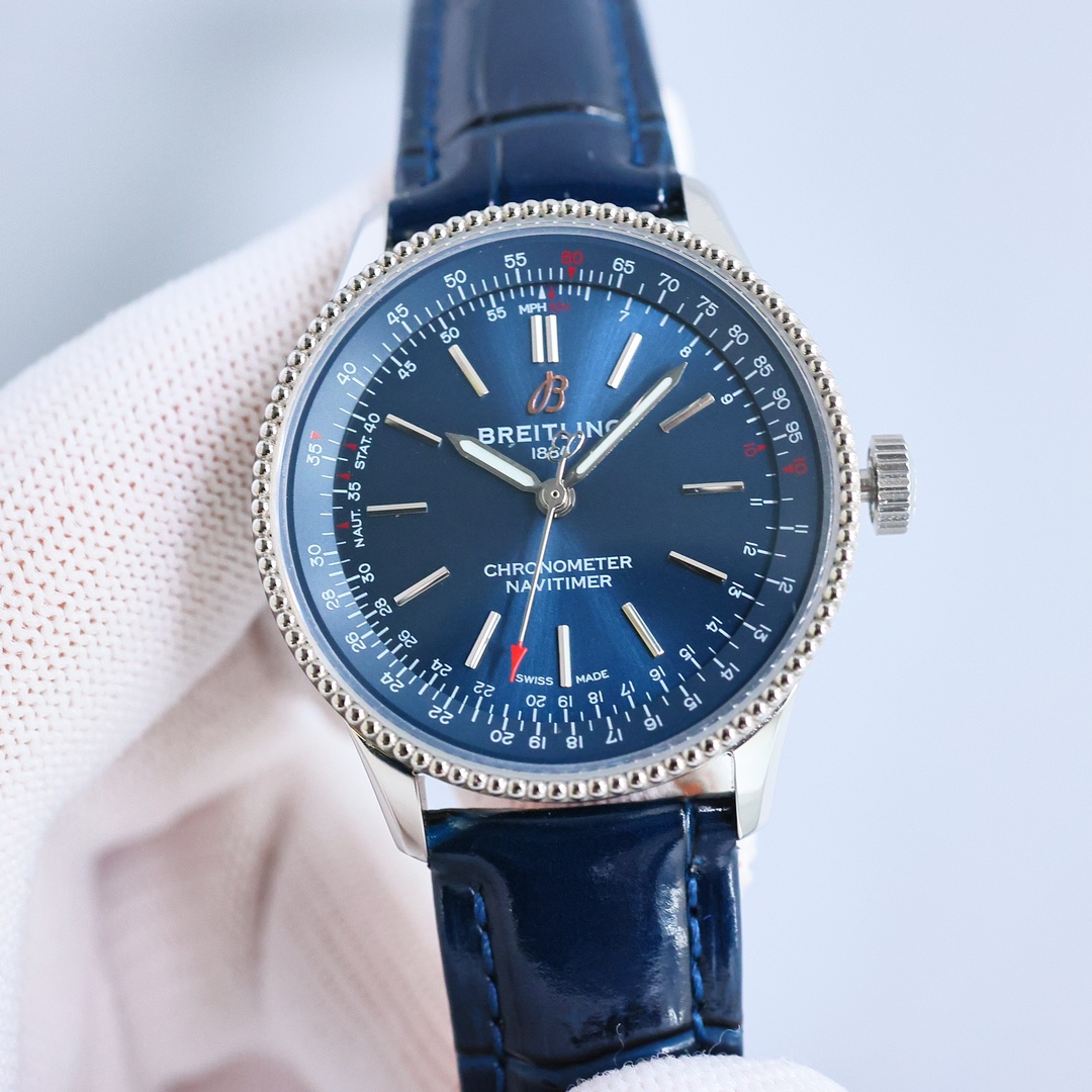 Breitling Navitimer 35mm White / Blue - watch0999