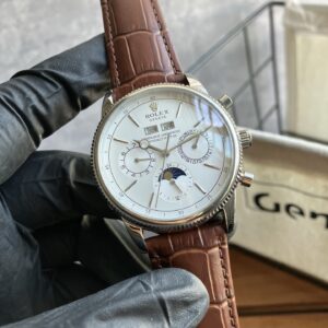 Rolex Watch 43mm Silver - watch1111