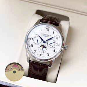 Longines Watch 40mm White / Rose Gold - watch1134
