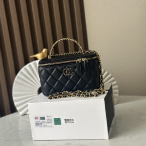 bag0584 Chanel Top Handle Black