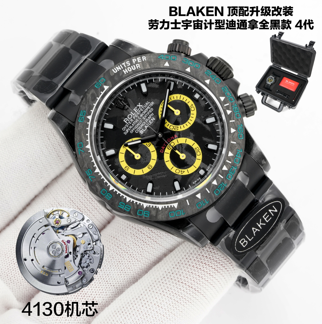 Rolex Daytona 40mm Black / Silver - watch1206