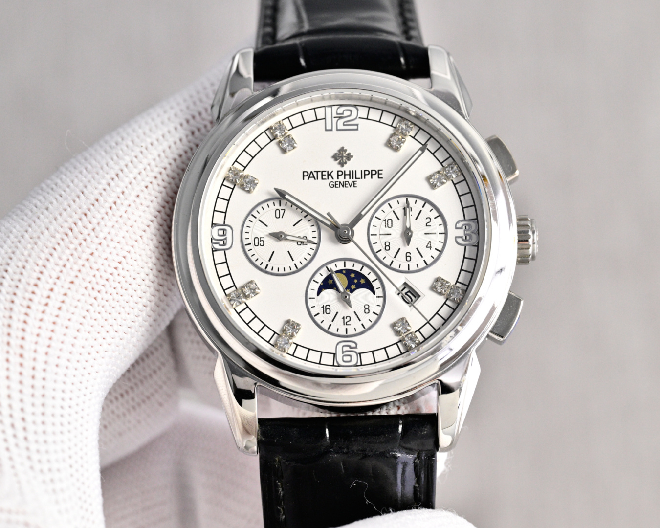 Patek Philippe Watch 40mm White / Rose Gold - watch1214