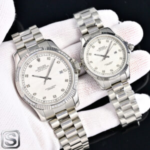 Classic Watch White / Gold - watch1220