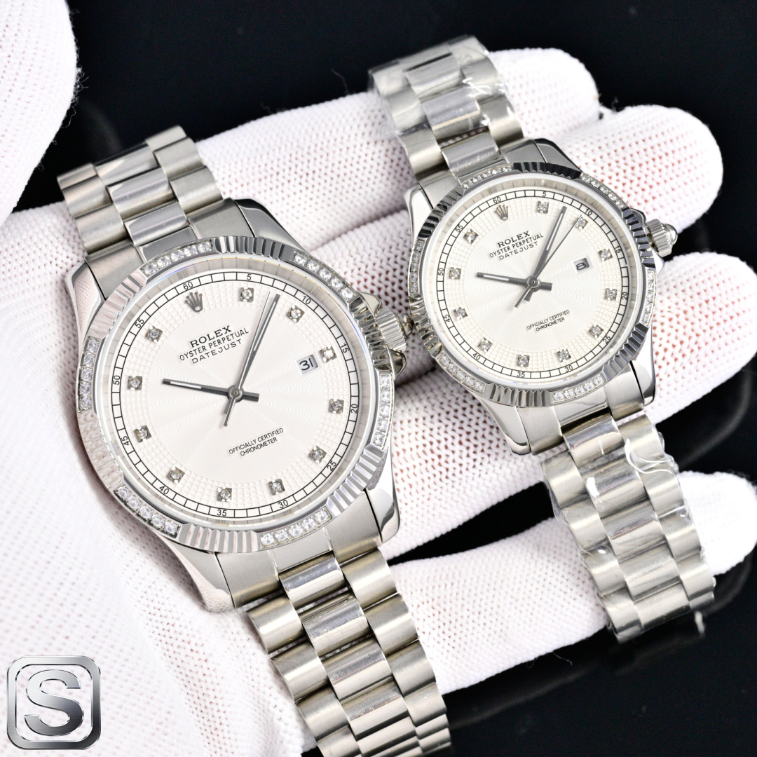 Classic Watch White / Gold - watch1220