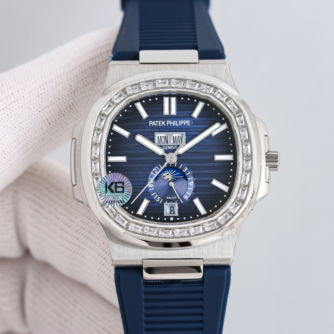 Patek Philippe Nautilus White - watch1223
