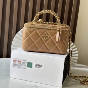bag0593 Chanel Vanity Apricot