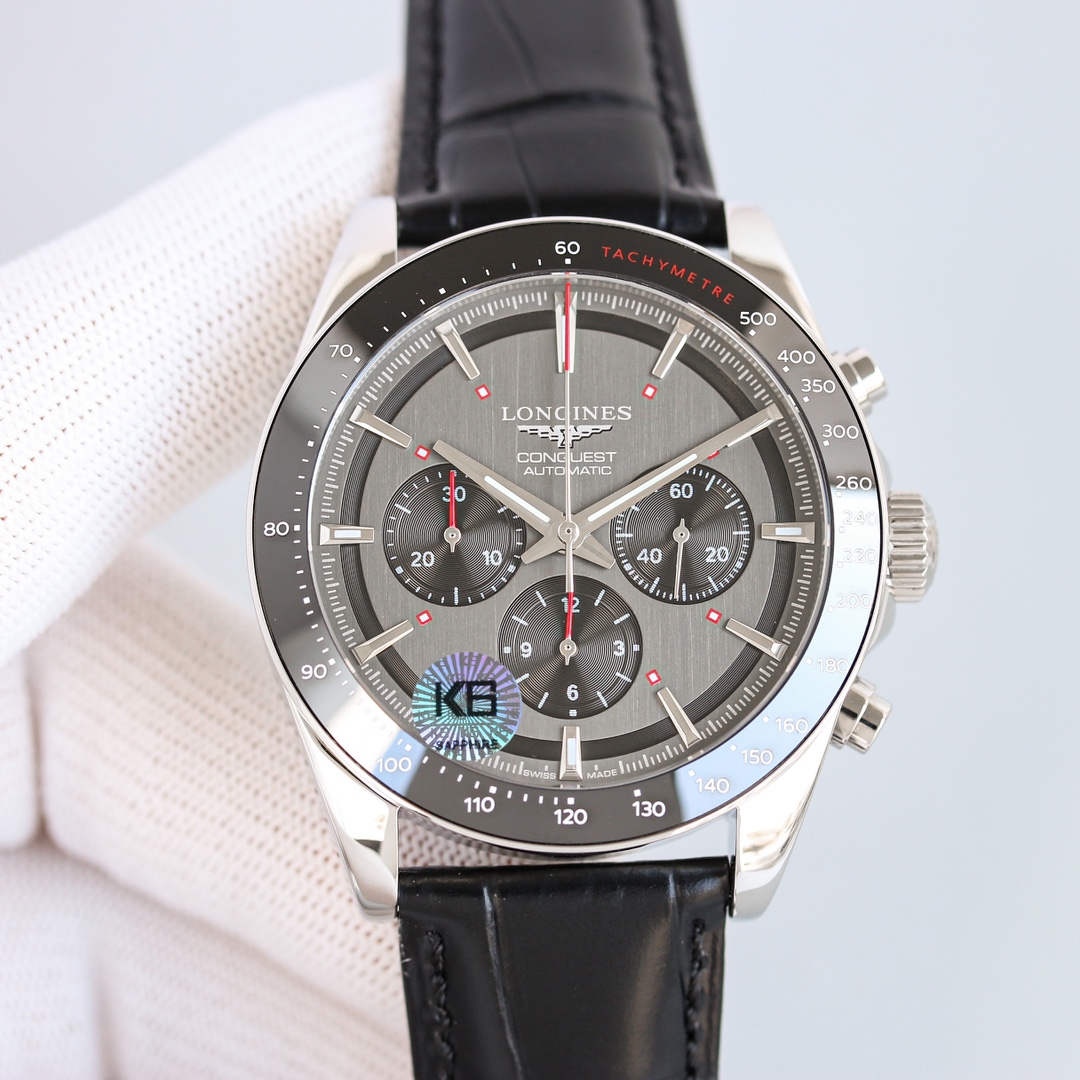 Longines Conquest 42mm Black / Silver - watch1287