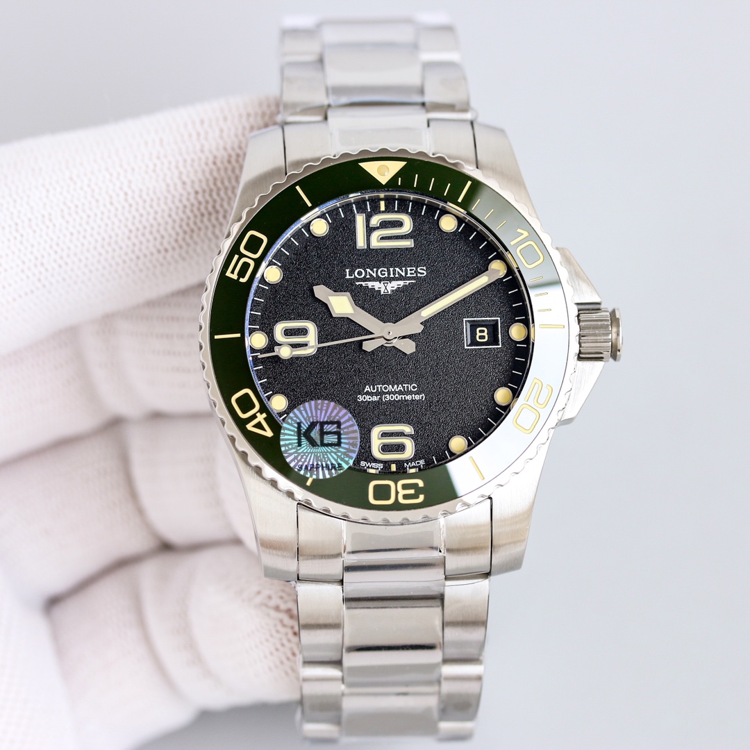 Longines Conquest Green / Gold - watch1308
