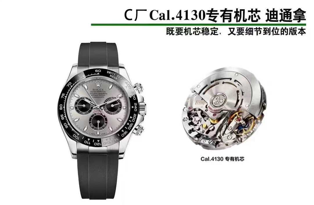 Rolex Daytona Black / White - watch1349