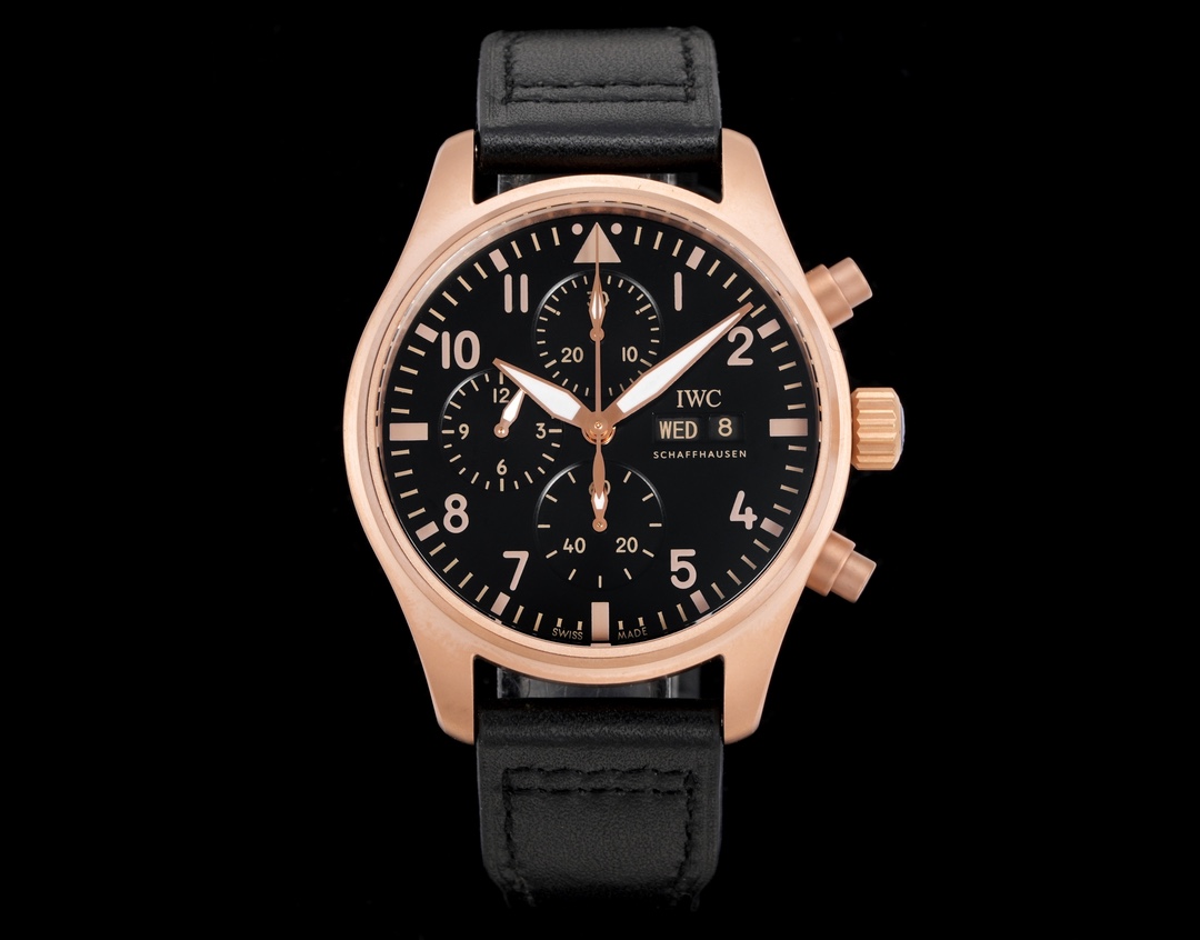 IWC Watch 43mm Black / Blue - watch1352