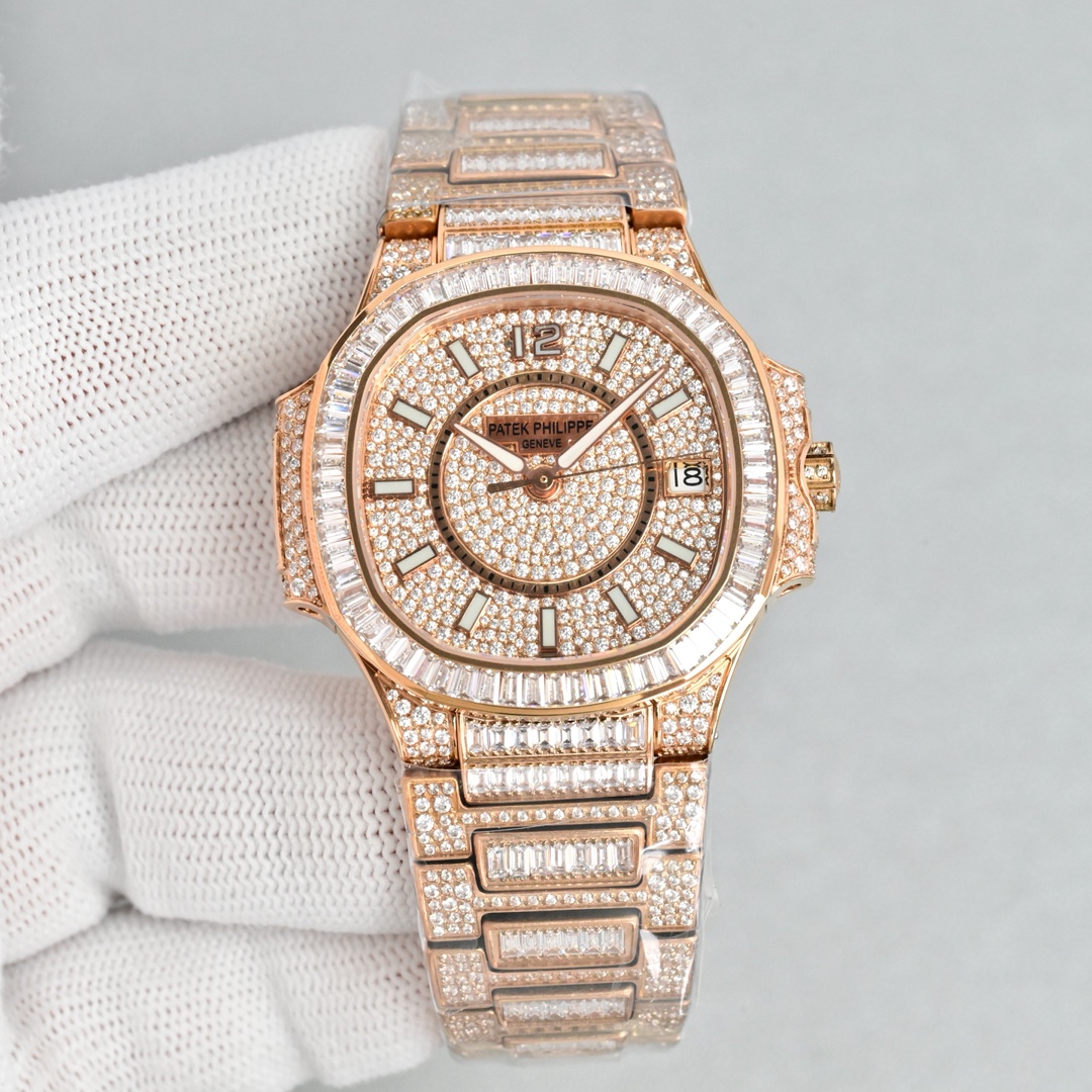 Patek Philippe Nautilus 35.2mm White / Rose Gold - watch1359