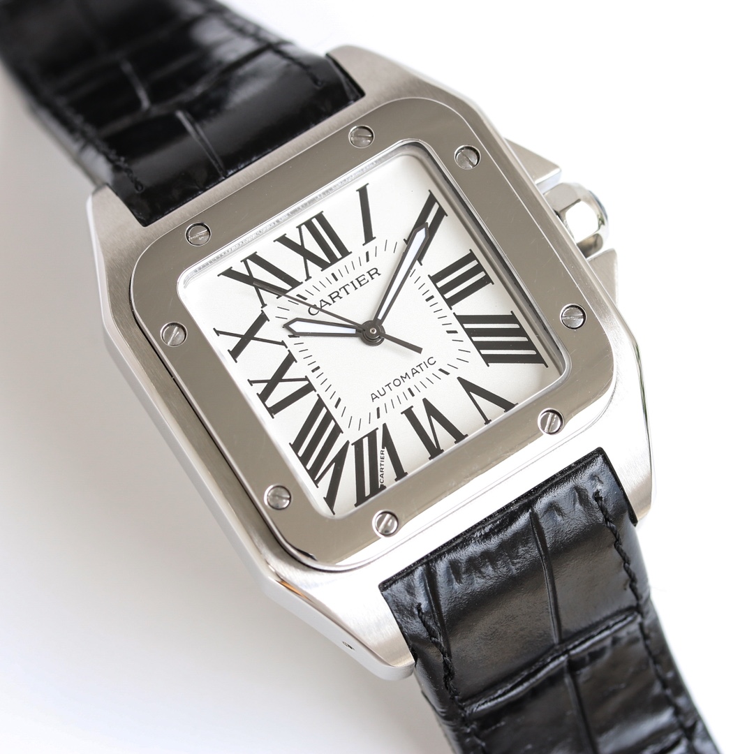 Cartier Santos 41.3mm White / Silver - watch1376