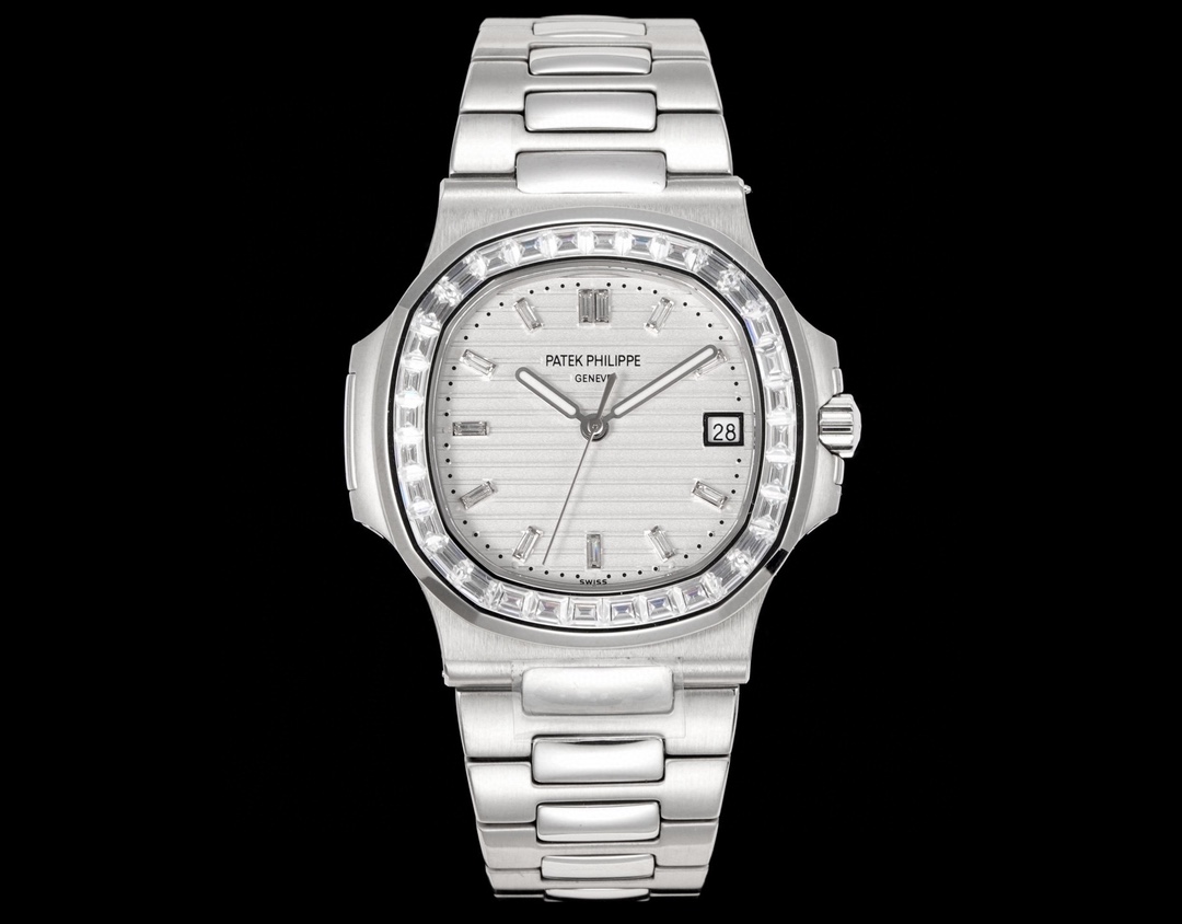 Patek Philippe Nautilus 40mm White / Silver - watch1453