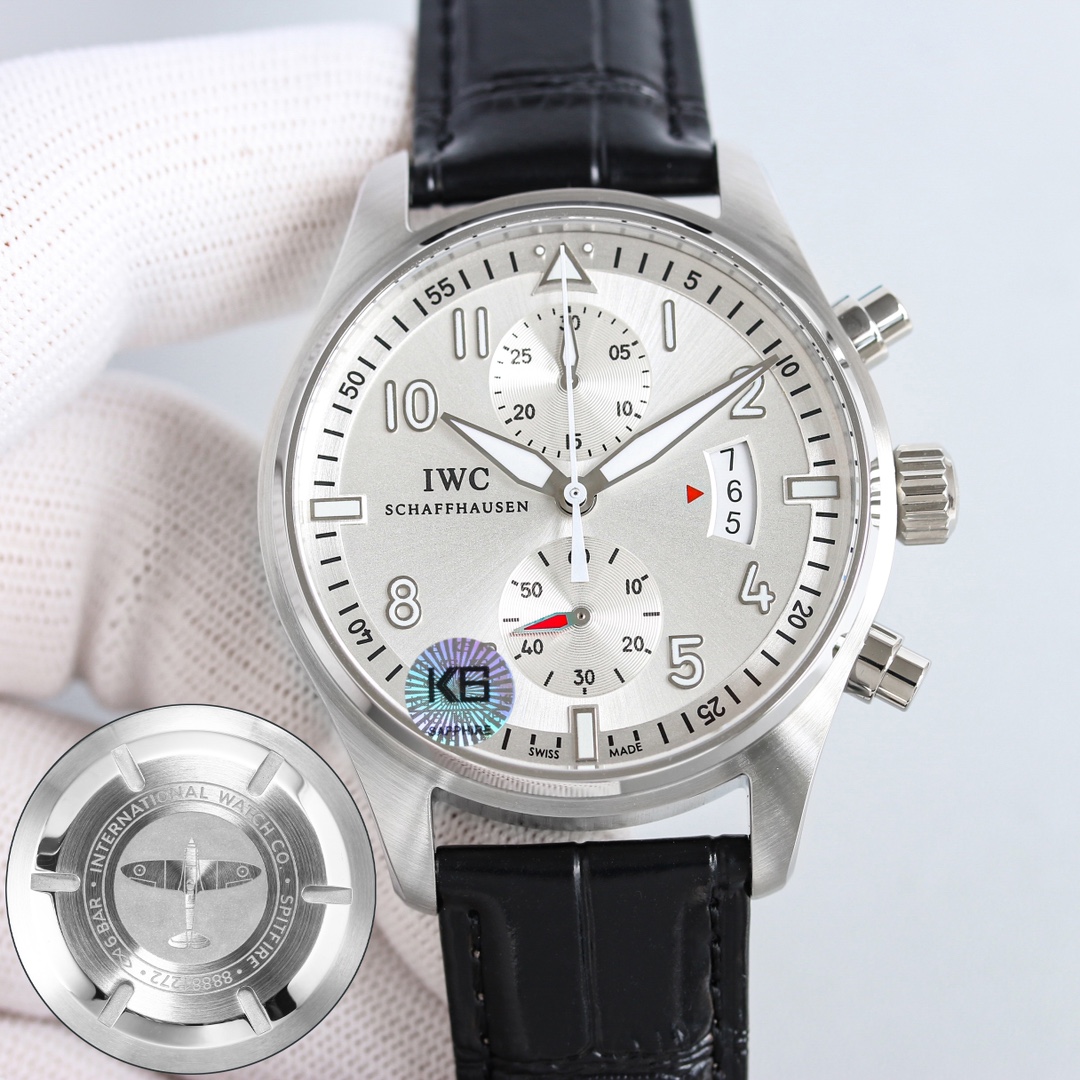 IWC Pilot White / Rose Gold - watch1600