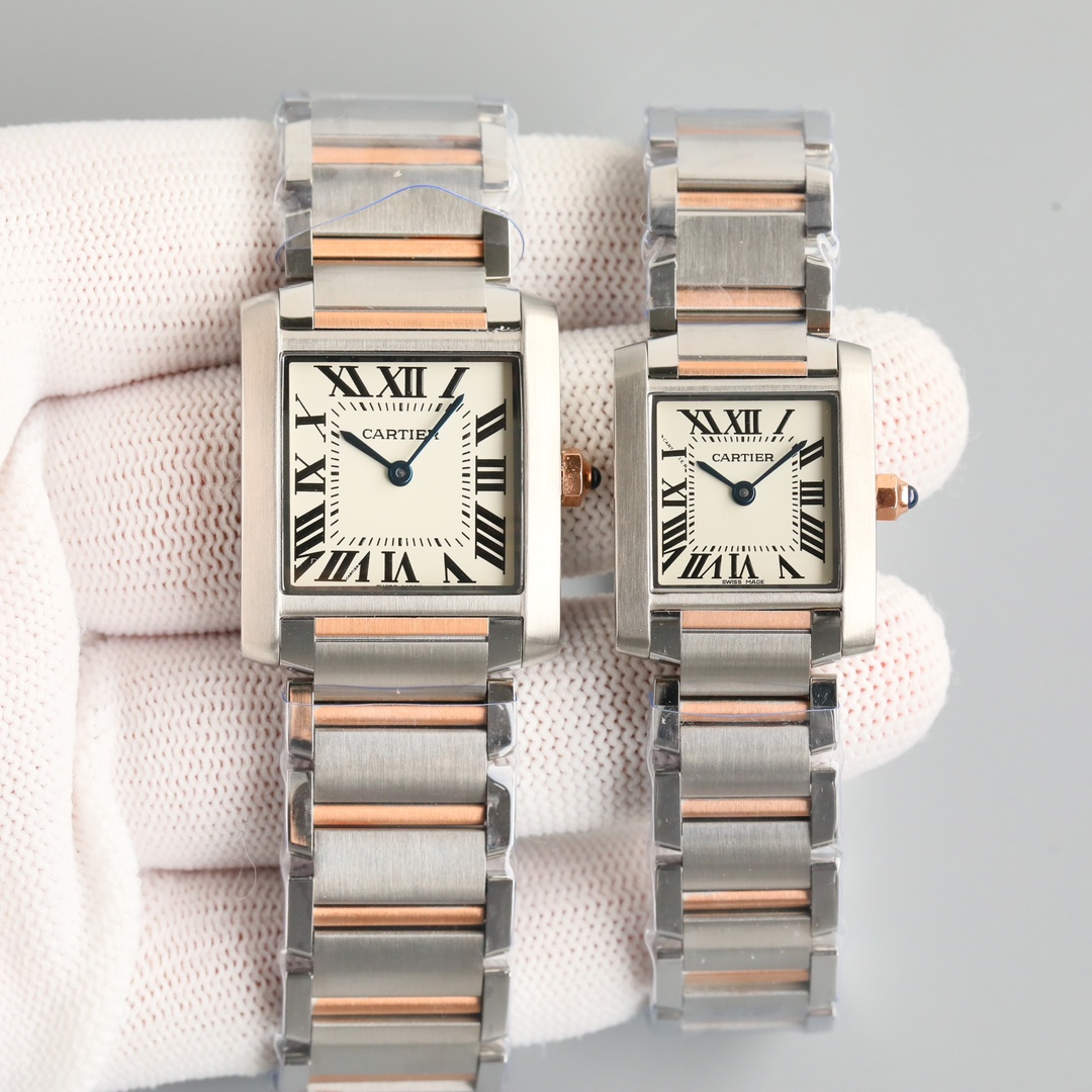 Cartier Tank Blue / Silver - watch1601