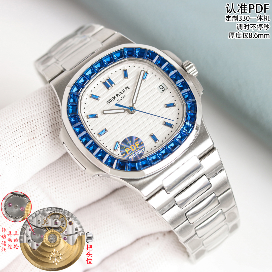 Patek Philippe Nautilus 40mm Silver - watch1611