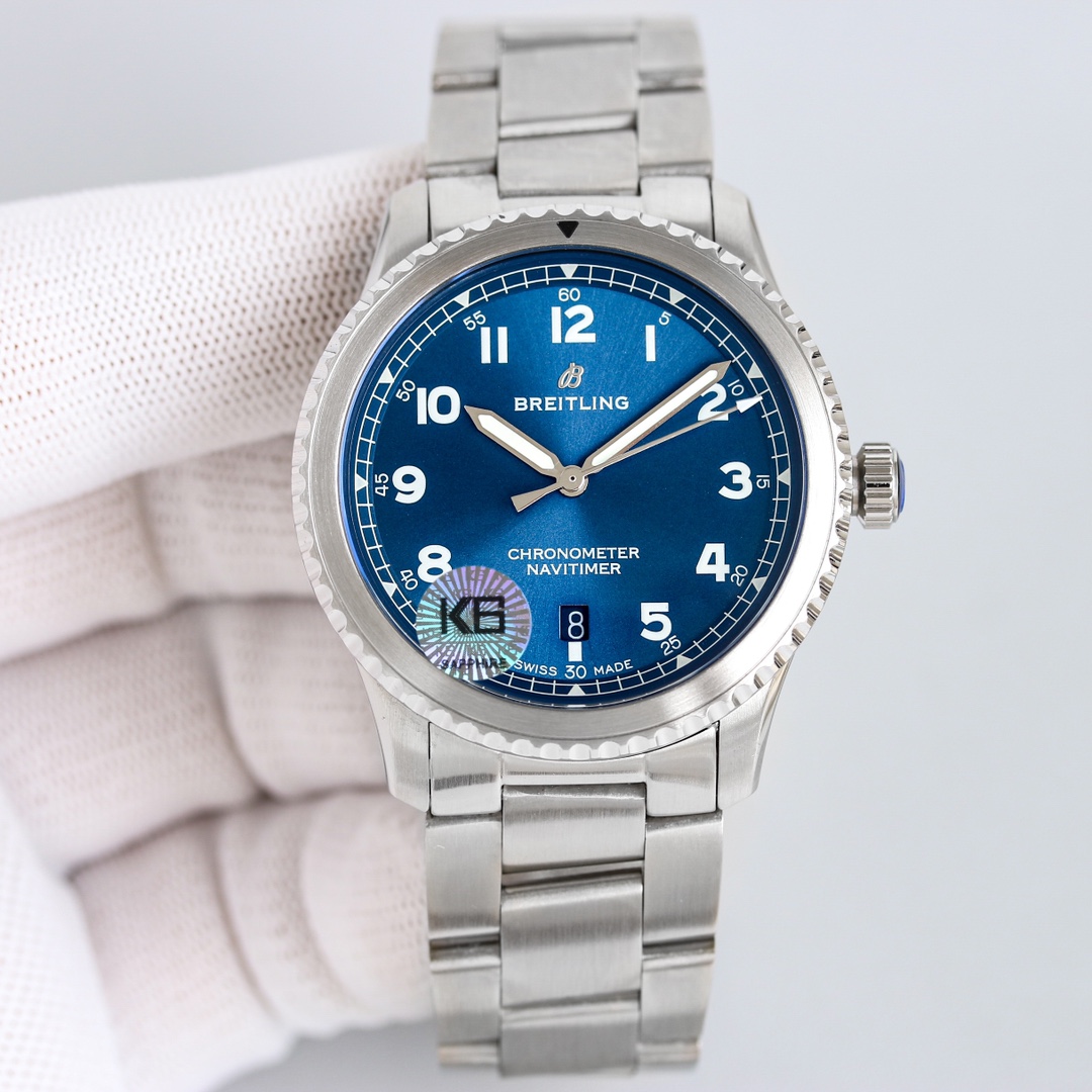 Breitling Pilot 41mm Silver - watch1647