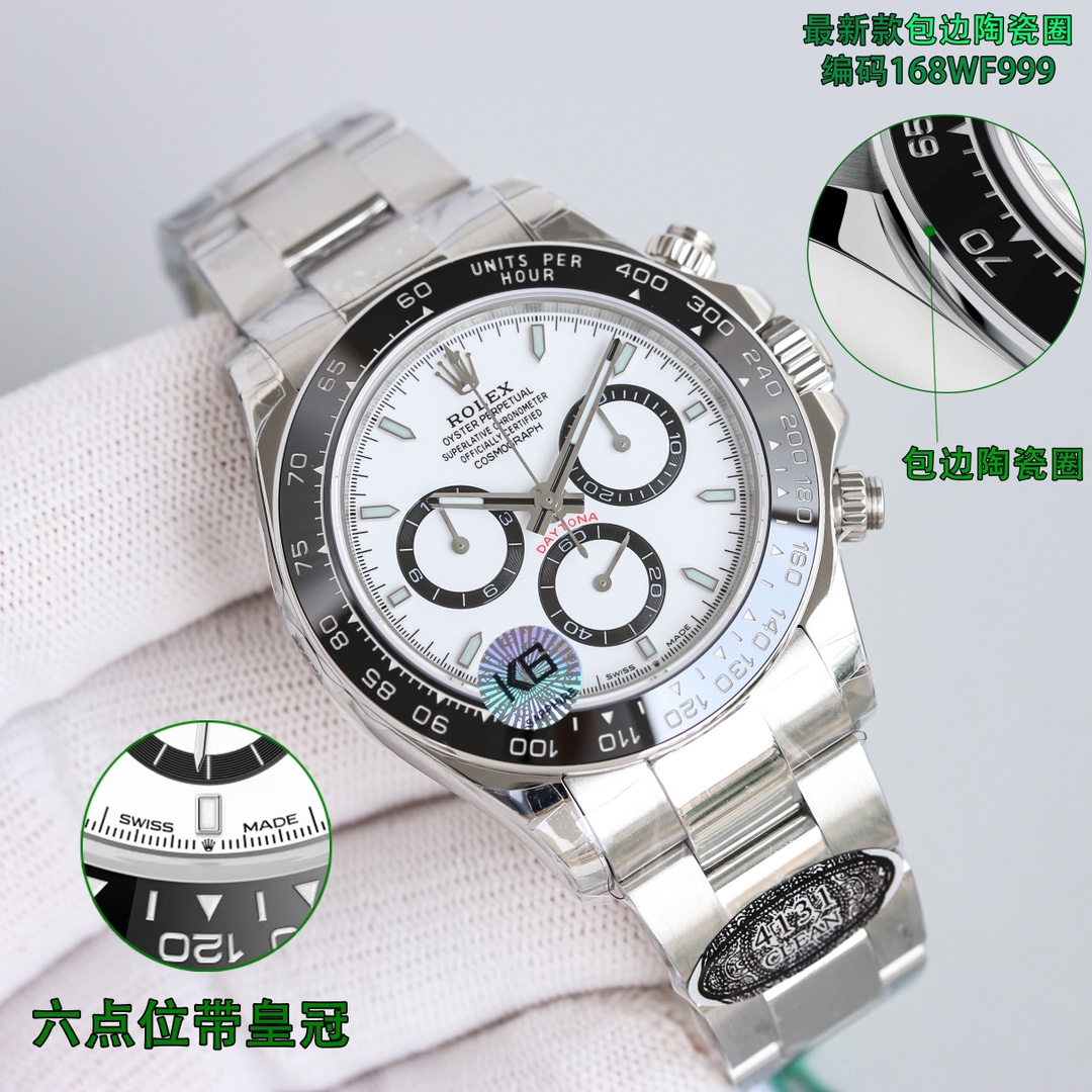 Rolex Watch Black / Silver - watch1680