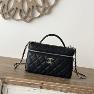 bag0626 Chanel Top Handle Black