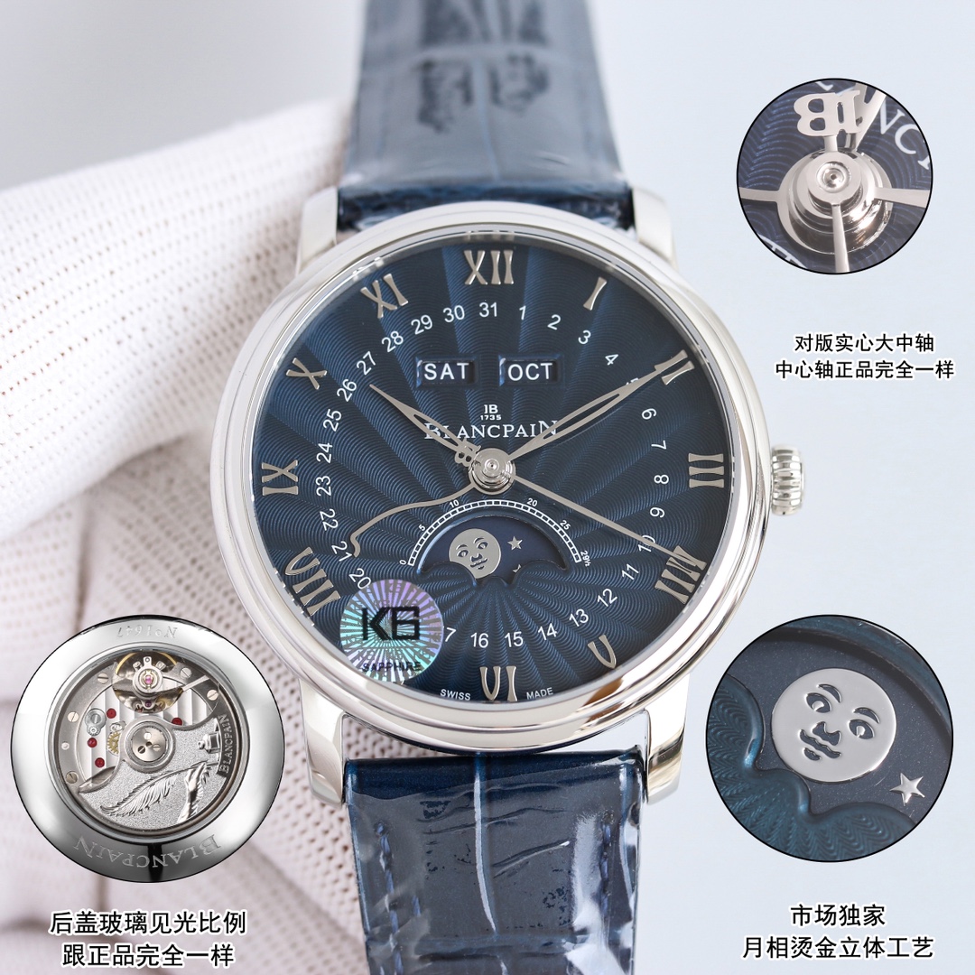 Blancpain Watch White / Rose Gold - watch1704