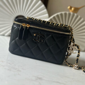 bag0630 Chanel Vanity Black
