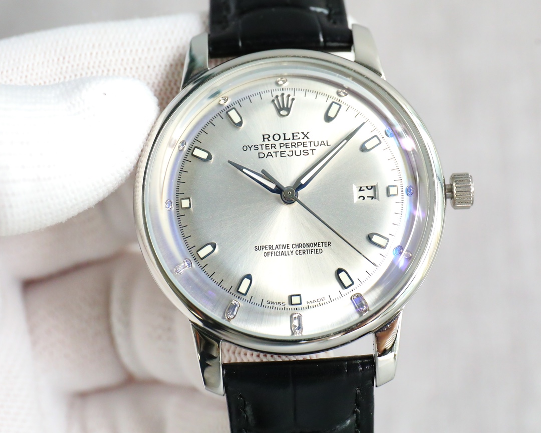 Classic Watch 42mm White / Rose Gold - watch1829