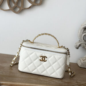 bag0636 Chanel Vanity White