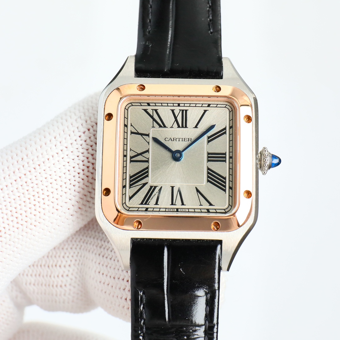 Cartier Santos White / Blue - watch1845