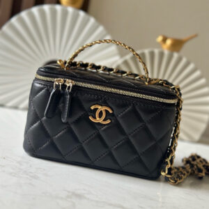 bag0638 Chanel Vanity Black