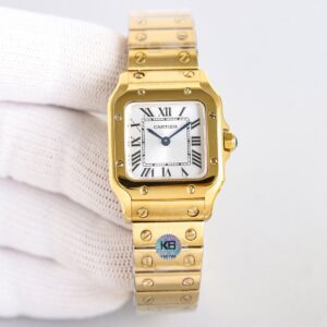 Cartier Santos 34mm Gold / Gray - watch1867