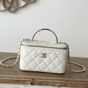 bag0716 Chanel Vanity Large White