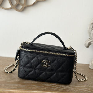 bag0724 Chanel Top Handle Black