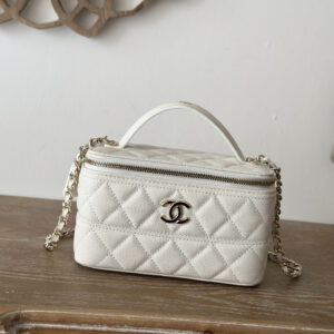 bag0727 Chanel Top Handle White