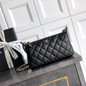 bag0737 Chanel Hobo Silver Hardware