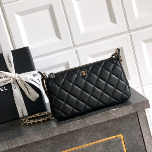 bag0741 Chanel Hobo Silver Hardware