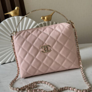 bag0788 Chanel Top Handle Pink