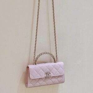 bag0790 Chanel Kelly Top Handle Pink