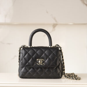 bag0794 Chanel Top Handle Mini Black