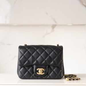 bag0799 Chanel Classic Flap Black Gold Hardware