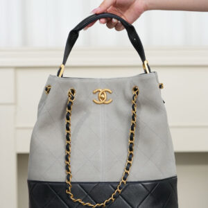bag0807 Chanel Bucket Gray