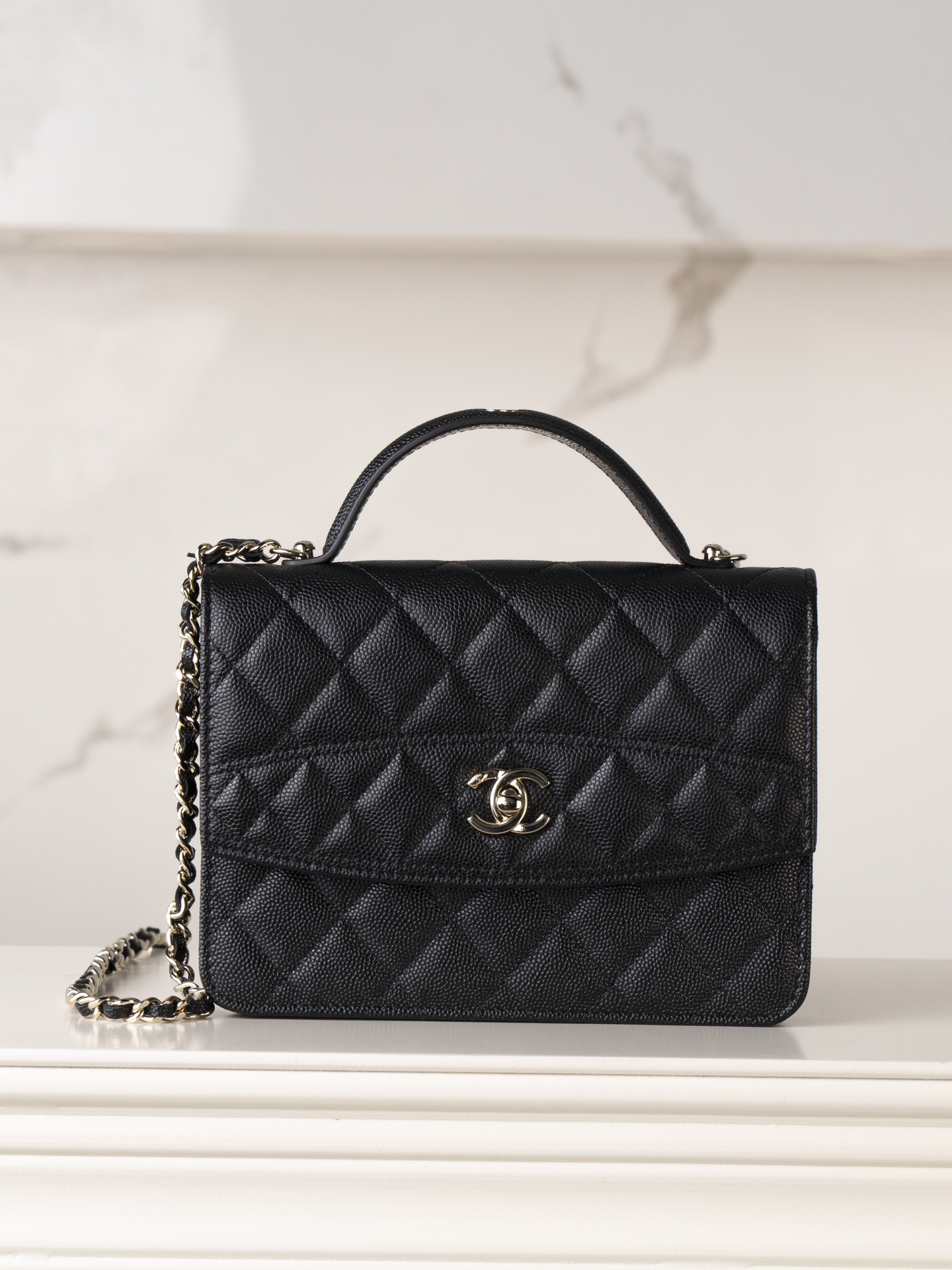 bag0817 Chanel Backpack Black Gold Hardware