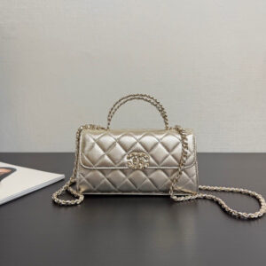 bag0861 Chanel Kelly Top Handle Gold