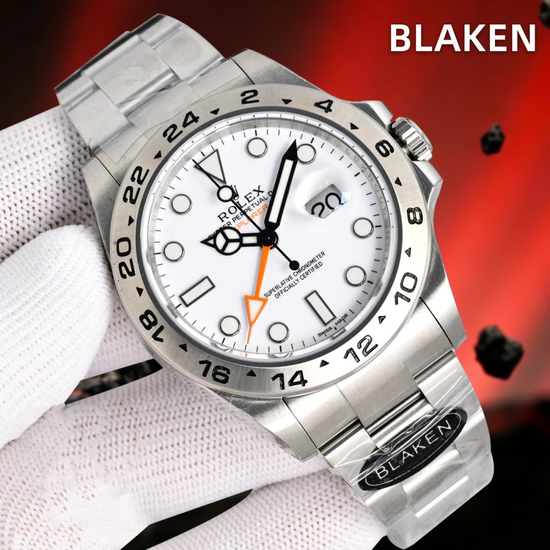 Rolex Explorer 42mm Black / Silver - watch0002 - Image 2