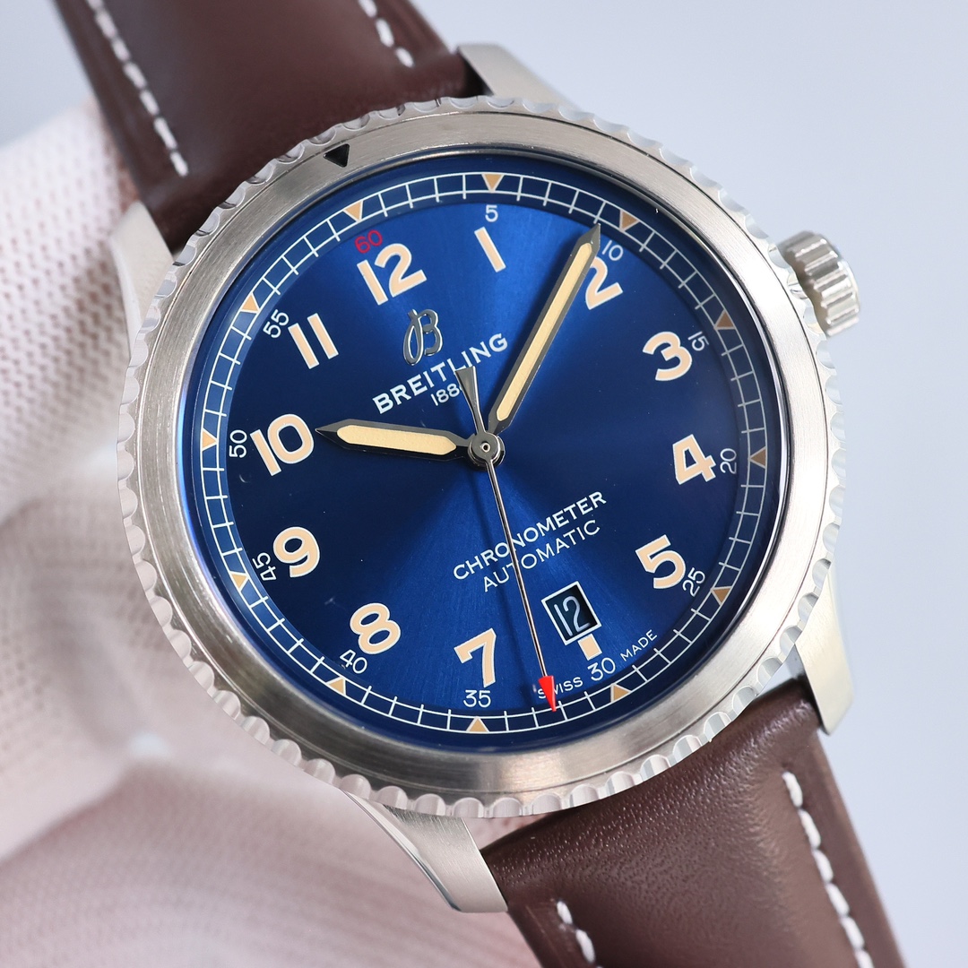 Breitling Pilot 41mm White / Silver - watch0011 - Image 2