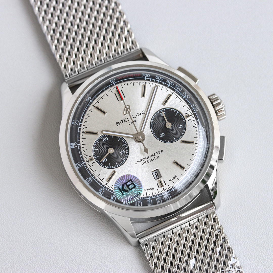 Breitling Watch 42mm Silver - watch0013 - Image 2