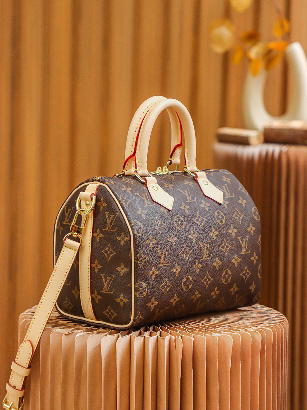lv0068 Louis Vuitton M41113 Speedy Top Handle Bag with Dynamic Code - Image 2