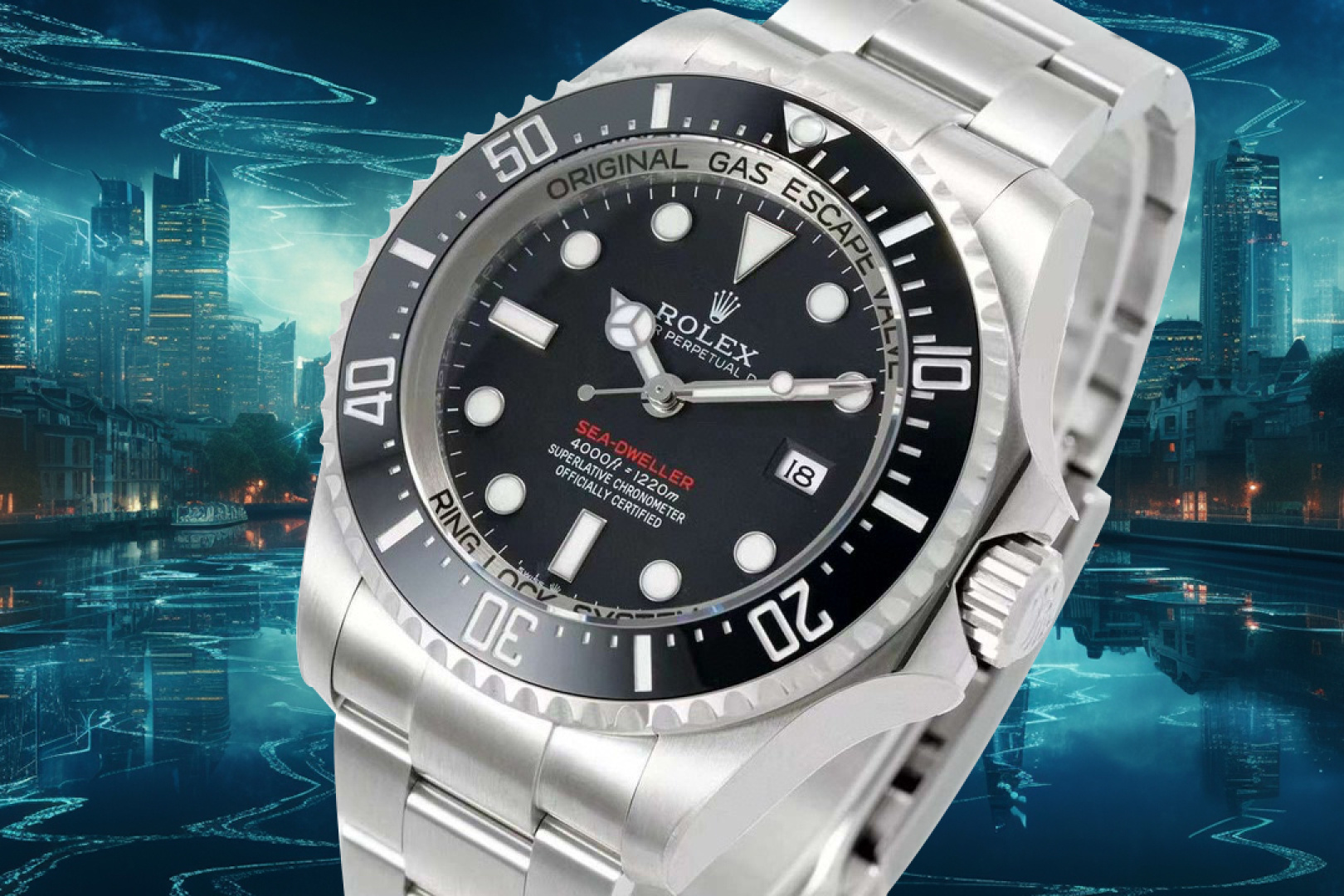 Classic Watch 44mm White - watch0042 - Image 2